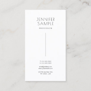 Modern Elegant Minimalist Design Glossy Paper Business Card
