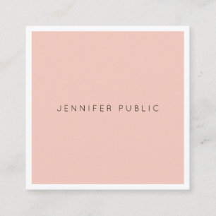 Modern Elegant Minimalist Design Professional Luxe Square Business Card
