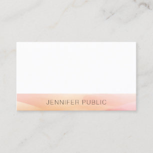 Modern Elegant Minimalist Design Template Trendy Business Card