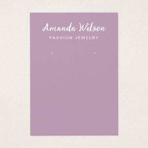 Modern Elegant minimalist earring display card 