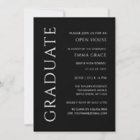 Modern Elegant Minimalist Open house Graduation 