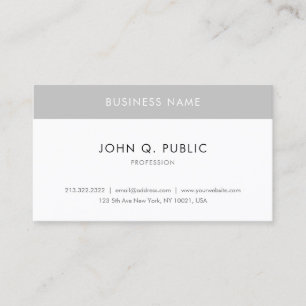 Modern Elegant Minimalist Personalised Simple Business Card