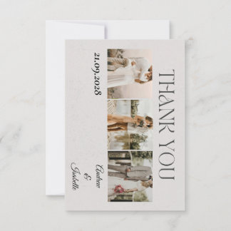 Modern Elegant Minimalist Photo Wedding  RSVP Card