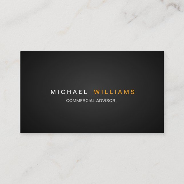 MODERN ELEGANT MINIMALIST PROFESSIONAL BUSINESS CARD (Front)