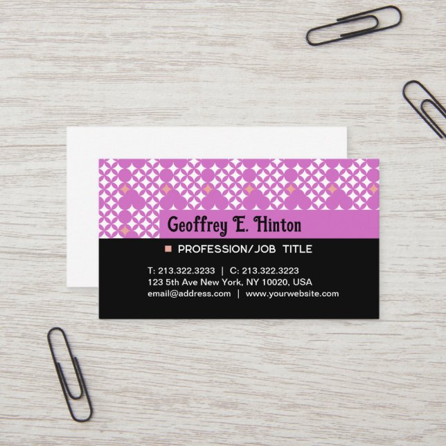 Modern Elegant Minimalist Professional Custom Business Card (Front/Back In Situ)