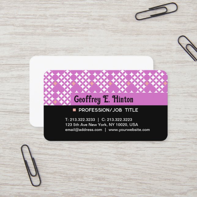 Modern Elegant Minimalist Professional Custom Business Card (Front/Back In Situ)