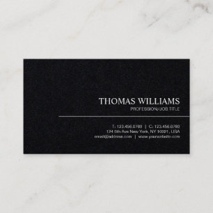 Modern Elegant Minimalist Professional Plain Business Card