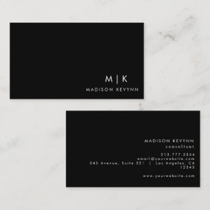 Modern Elegant Minimalist Professional Plain Business Card