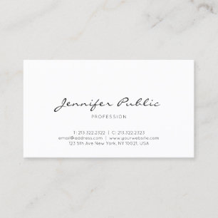 Modern Elegant Minimalist Professional Simple Business Card