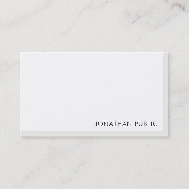 Modern Elegant Minimalist Professional Template Business Card (Front)