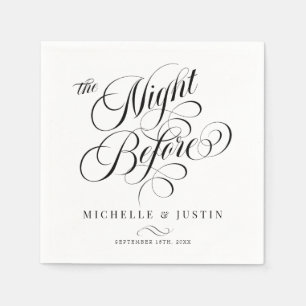Modern Elegant Minimalist Rehearsal Dinner Napkin