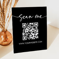 Modern Elegant Minimalist Scan Me QR Code