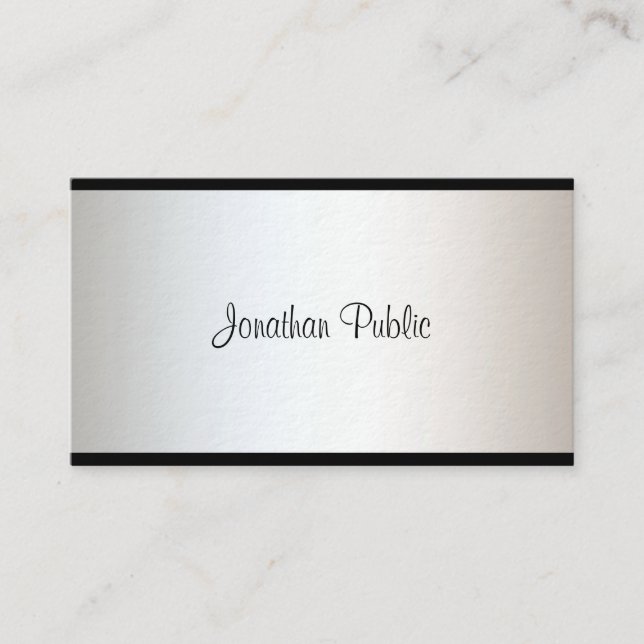 Modern Elegant Minimalist Simple Professional Luxe Business Card (Front)