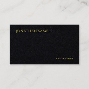 Modern Elegant Minimalist Template Premium Black Business Card