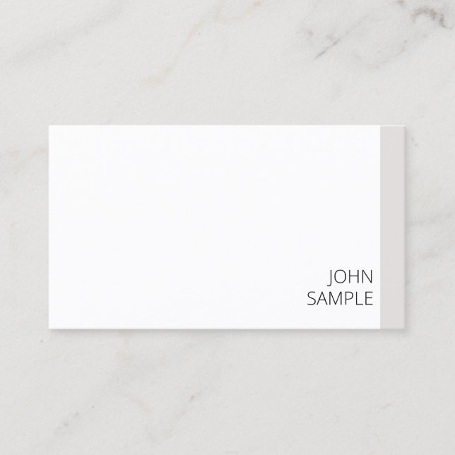 Modern Elegant Minimalist Template Professional Business Card (Front)