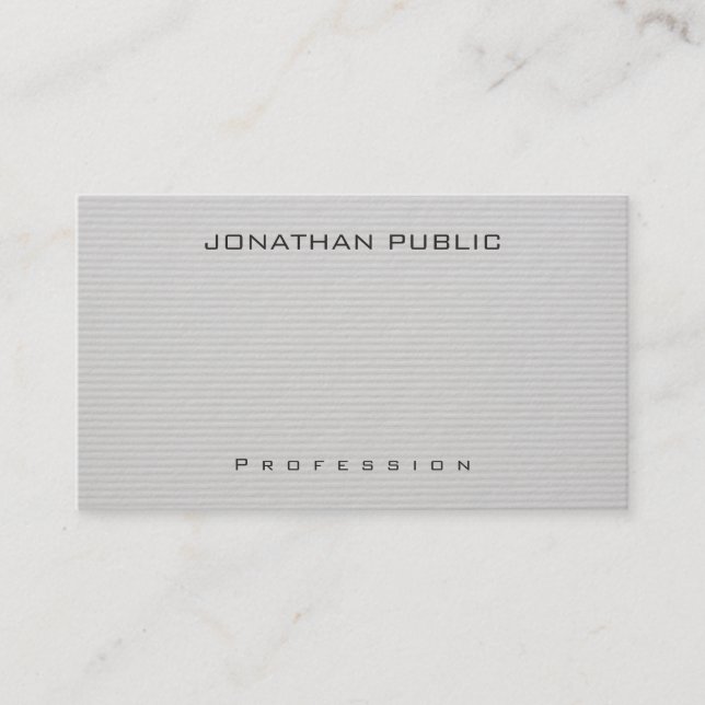 Modern Elegant Minimalist Template Professional Business Card (Front)