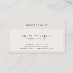 Modern Elegant Minimalist Template Trendy Cool Business Card