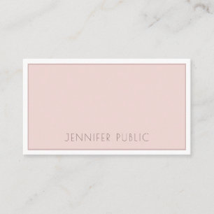 Modern Elegant Minimalist Trendy Smart Plain Chic Business Card