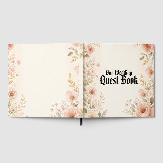 Modern Elegant Minimalist Wedding Guest Book