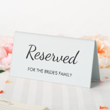 Modern Elegant Minimalist Wedding Reserved