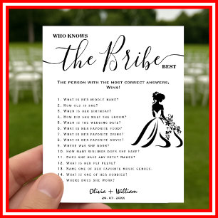 Modern Elegant Minimalist Who Knows The Bride Best Poster