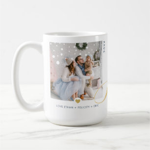 Modern, Elegant & Minimalistic Gold Joy Photo Coffee Mug