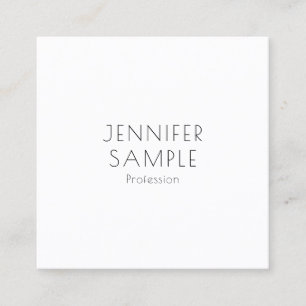 Modern Elegant Minimalistic Template Personalised Square Business Card