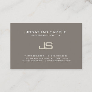 Modern Elegant Monogram Design Professional Luxury Business Card
