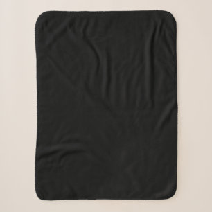 Modern Elegant Monogram Name Black Gold Script Sherpa Blanket
