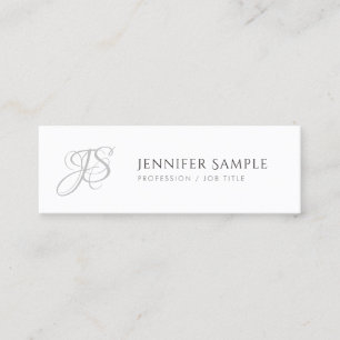 Modern Elegant Monogram Simple Template Trendy Mini Business Card