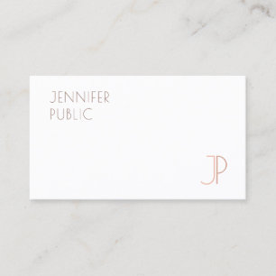 Modern Elegant Monogram Template Professional Busi Business Card