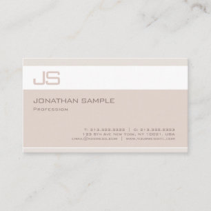 Modern Elegant Monogram Template Professional Business Card