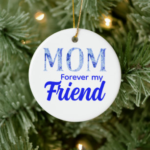 Modern Elegant Mother’s Day Forever Friend Ceramic Tree Decoration