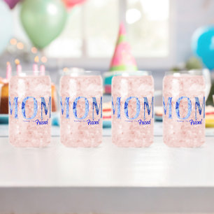 Modern Elegant Mother’s Day typography Can Glass
