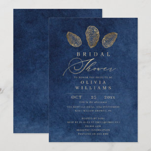 Modern & Elegant Nautical Bridal Shower Invitation