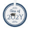 Modern Elegant Navy Blue Typography Graduation