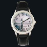 Modern Elegant Newly Wed Wedding Photo Anniversary Watch<br><div class="desc">Our kids watch is designed to keep up with little explorers! Made with a comfortable, adjustable strap and durable construction, this watch is perfect for school days, playtime, and everything in between. With its easy-to-read dial and colourful design, it helps kids learn to tell time while adding a touch of...</div>