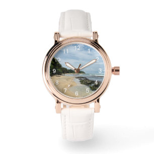 Modern Elegant Newly Wed Wedding Photo Anniversary Watch