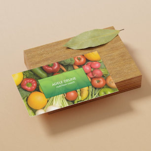 Modern Elegant Nutrition Coach Business Card