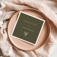 Modern Elegant Olive Green Wedding