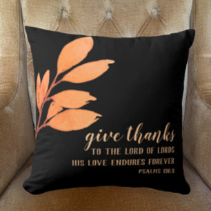 Modern Elegant Original Watercolor Thanksgiving Cushion