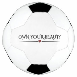 Modern Elegant "Own Your Beauty" Chic Pickleball Football