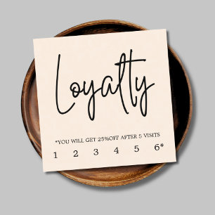 Modern Elegant Pastel Loyalty Card