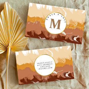 modern elegant Patisserie cream chocolate Chef bro Business Card