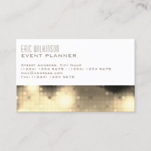 Modern elegant pattern template lights business card