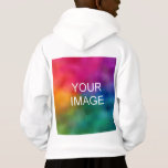 Modern Elegant Personalise Upload Image Kids<br><div class="desc">Modern Elegant Personalise Upload Image Template Kids Pullover Hoodie.</div>