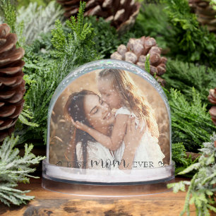 Modern Elegant Personalised Gift for Mum Snowglobe