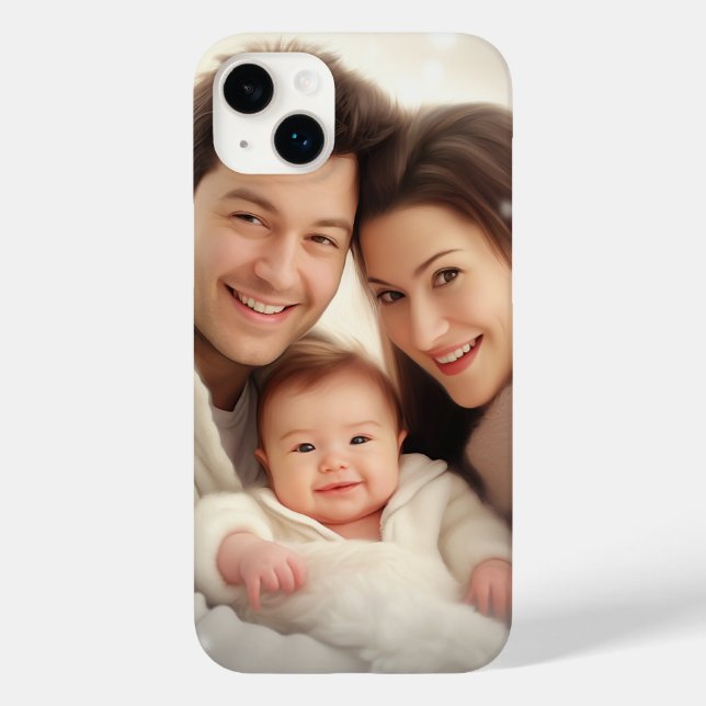 Modern elegant photo family stylish Case-Mate iPhone case (Back)