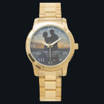 Modern Elegant Photo Newly Wed Wedding Watch<br><div class="desc">Modern,  elegant,  photo,  Newlywed,  Wedding anniversary watch.</div>