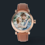 Modern Elegant Photo Newly Wed Wedding Watch<br><div class="desc">Modern,  elegant,  photo,  Newlywed,  Wedding anniversary watch.</div>